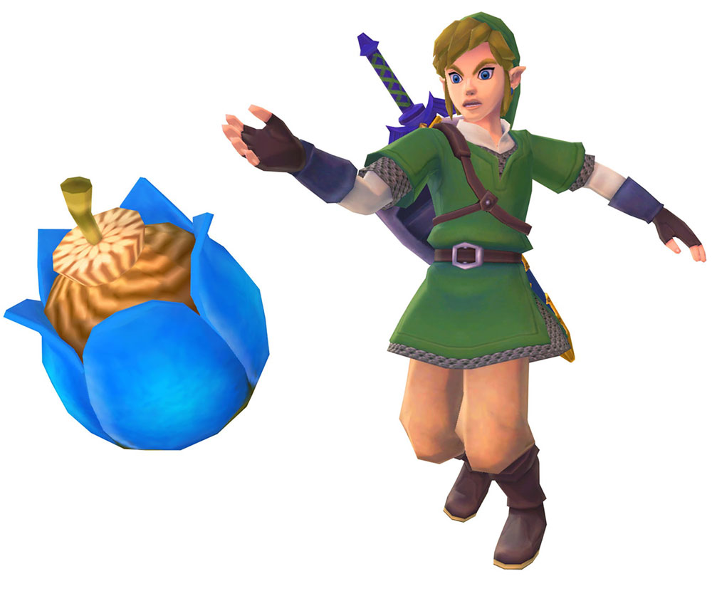 Link & Bomb Art from The Legend of Zelda: Skyward Sword