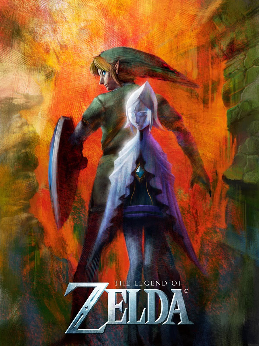 Link & Fi Poster Art from The Legend of Zelda: Skyward Sword