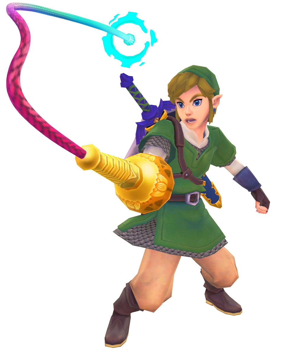 Link & Whip Art from The Legend of Zelda: Skyward Sword