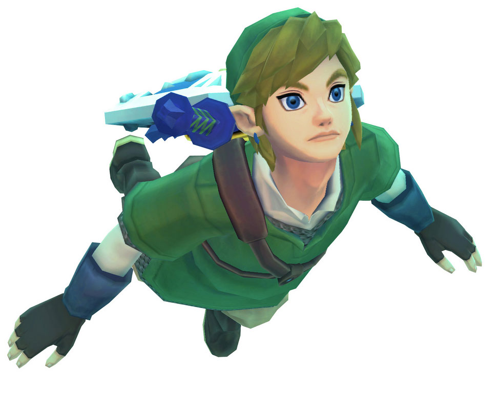 Link Swimming Art from The Legend of Zelda: Skyward Sword