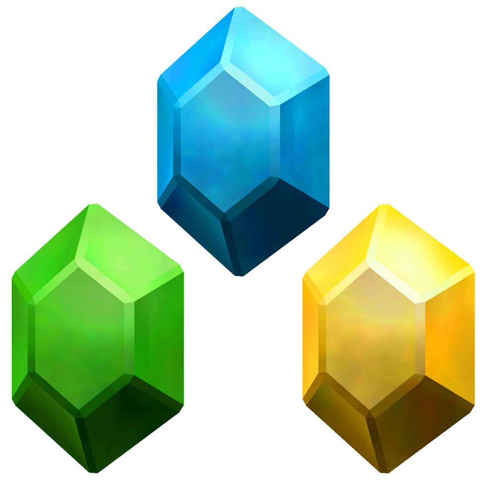 Rupees Art from The Legend of Zelda: Skyward Sword