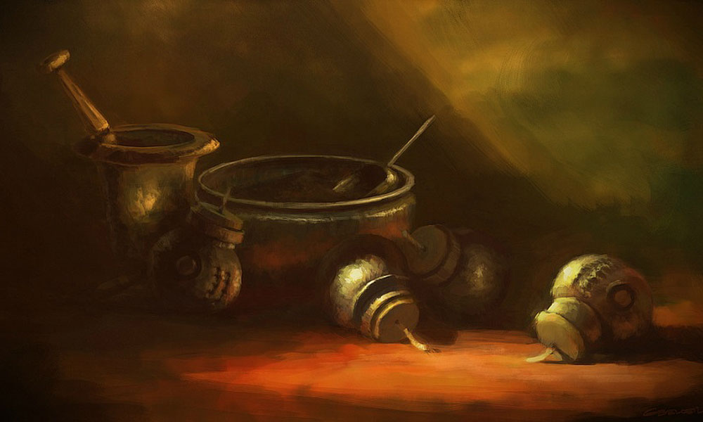 Bomb Crafting Art from Assassin's Creed: Revelations