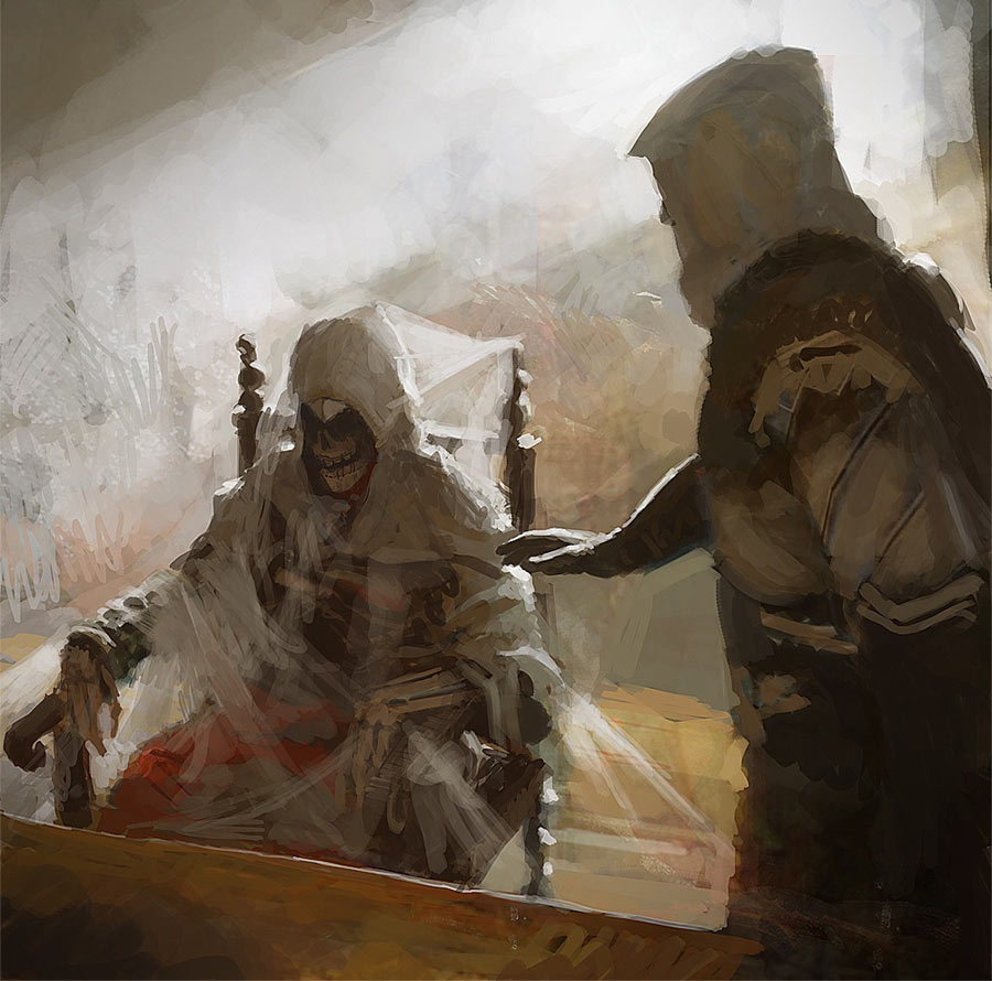 Ezio Meets Altair Art from Assassin's Creed: Revelations
