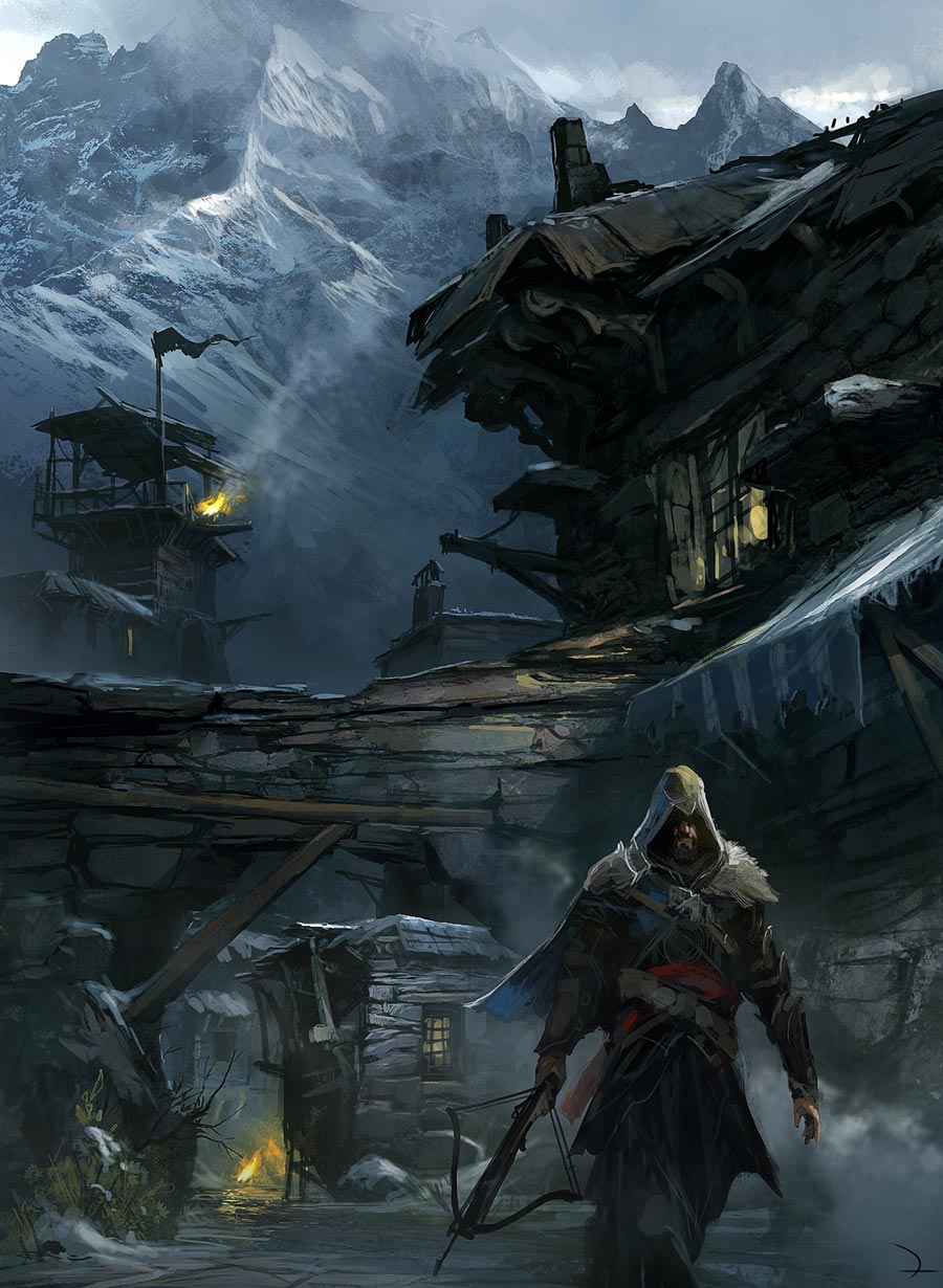 Leaving Masyaf Fortress Art from Assassin's Creed: Revelations