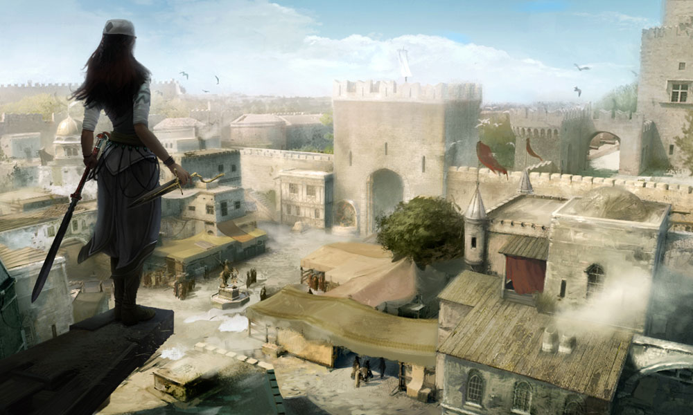 Oksana in Rhodes Art from Assassin's Creed: Revelations