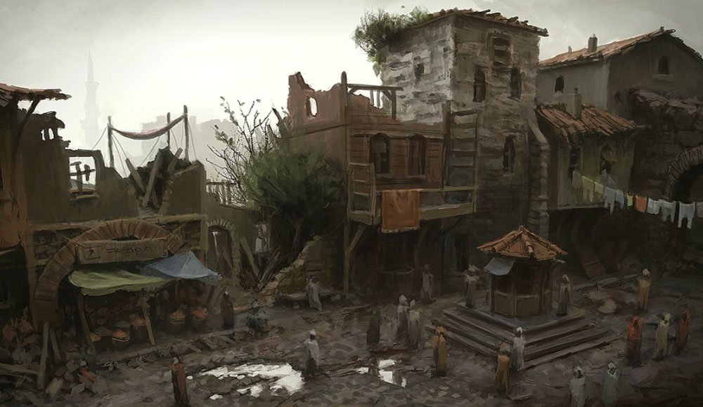 Street in Poor District Art from Assassin's Creed: Revelations