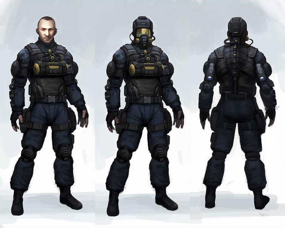 Character Concept Art from Deep Black