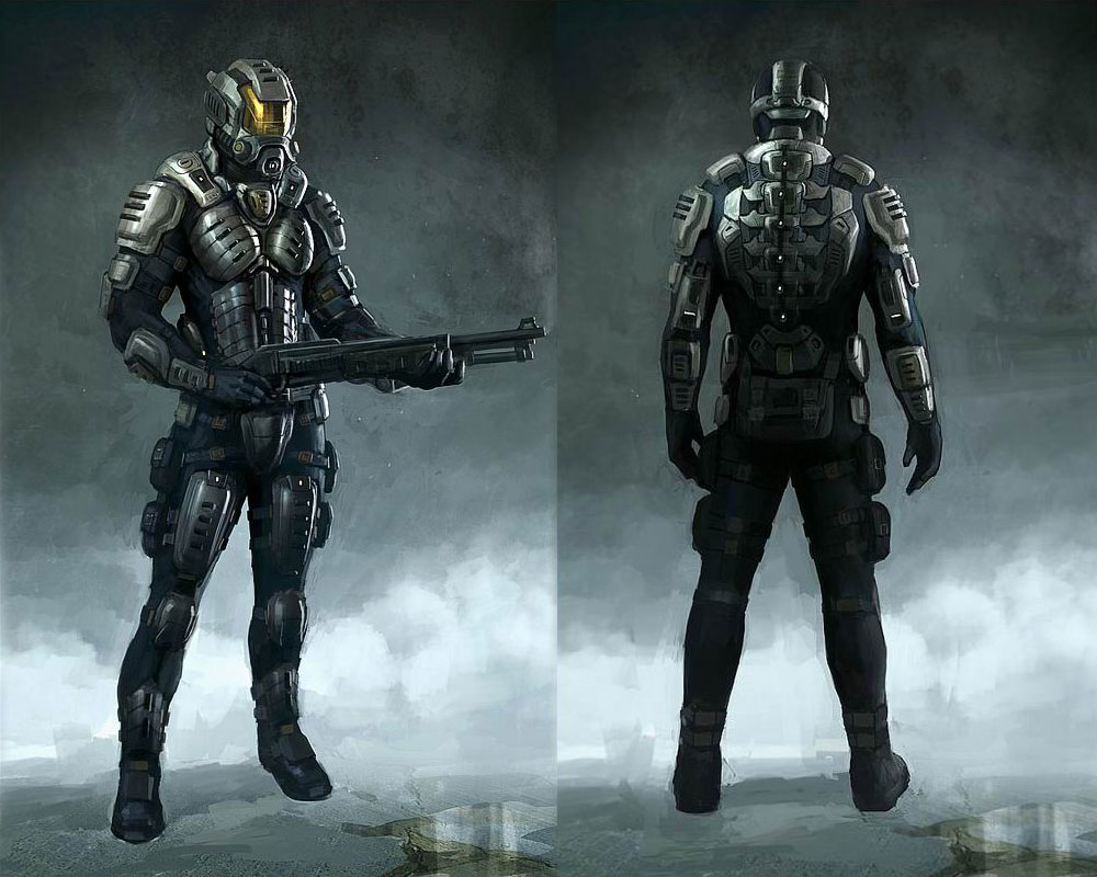 Character Concept Art from Deep Black