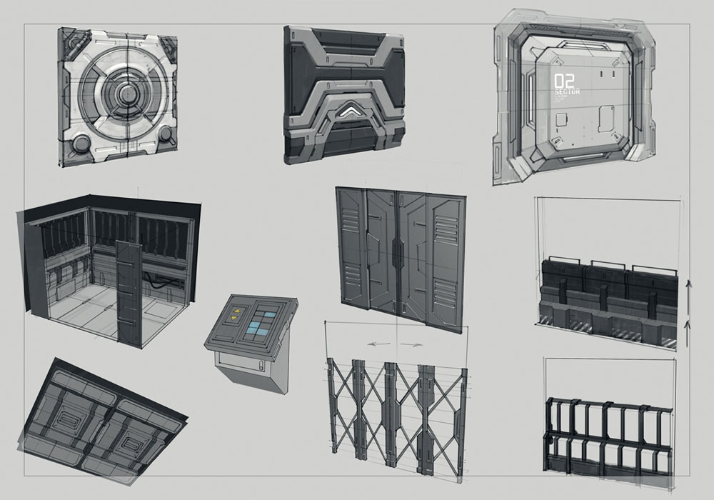 Construction Design Art from Deep Black