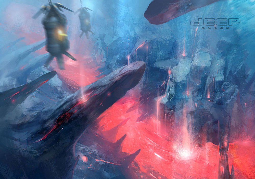 Environment Concept Art from Deep Black