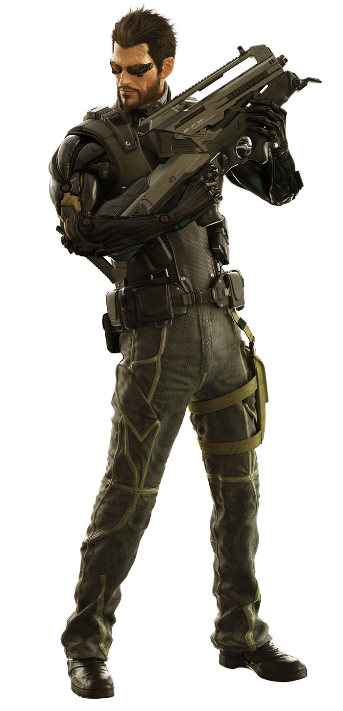 Adam Jensen Art from Deus Ex: Human Revolution