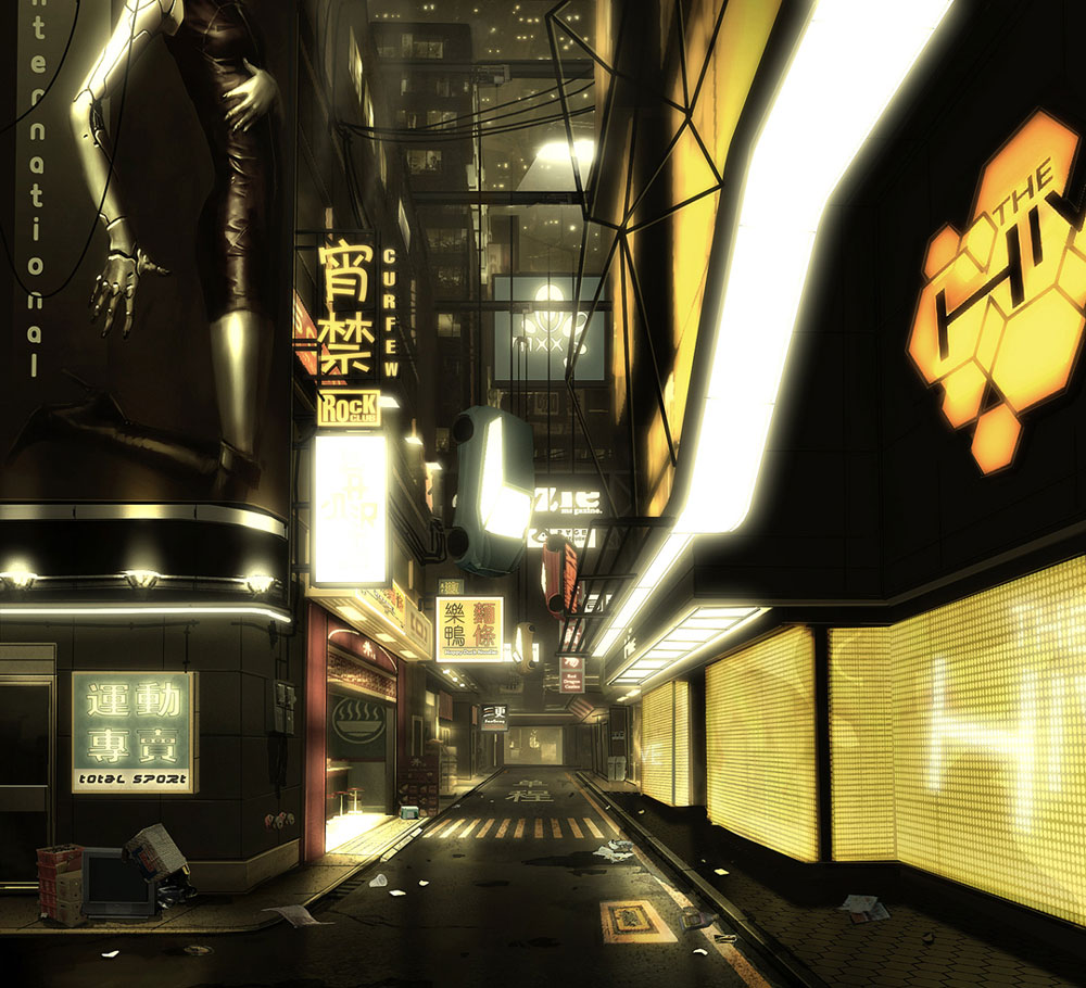 China Street by Hive Art from Deus Ex: Human Revolution