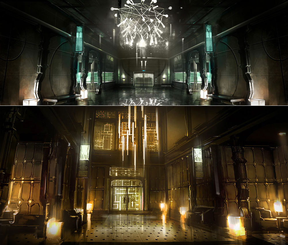 Chiron Building Lobby Art from Deus Ex: Human Revolution