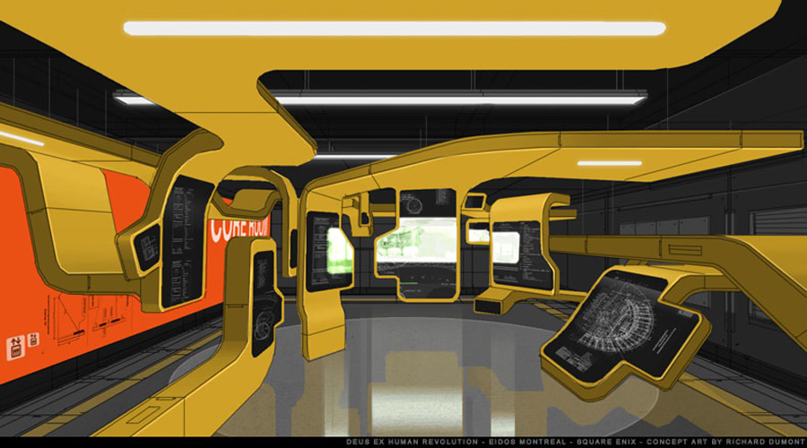Control Panels Art from Deus Ex: Human Revolution