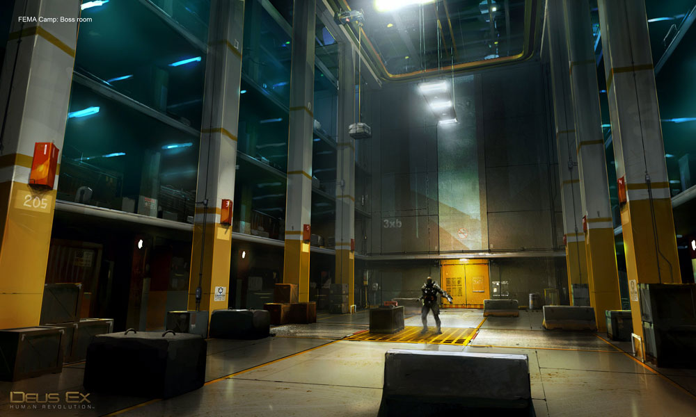 FEMA Boss Room Art from Deus Ex: Human Revolution