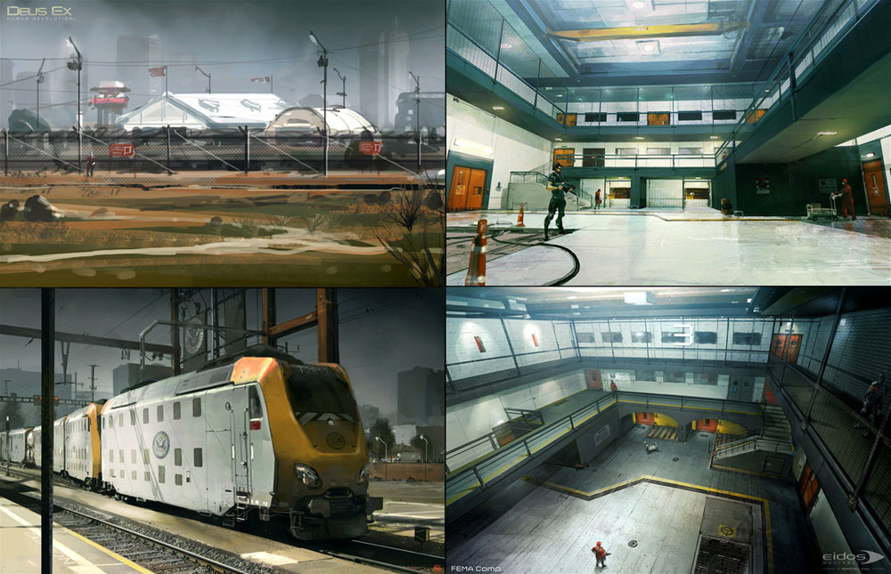 FEMA Concept Art from Deus Ex: Human Revolution