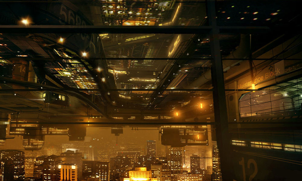 Heng Sha Architecture Art from Deus Ex: Human Revolution