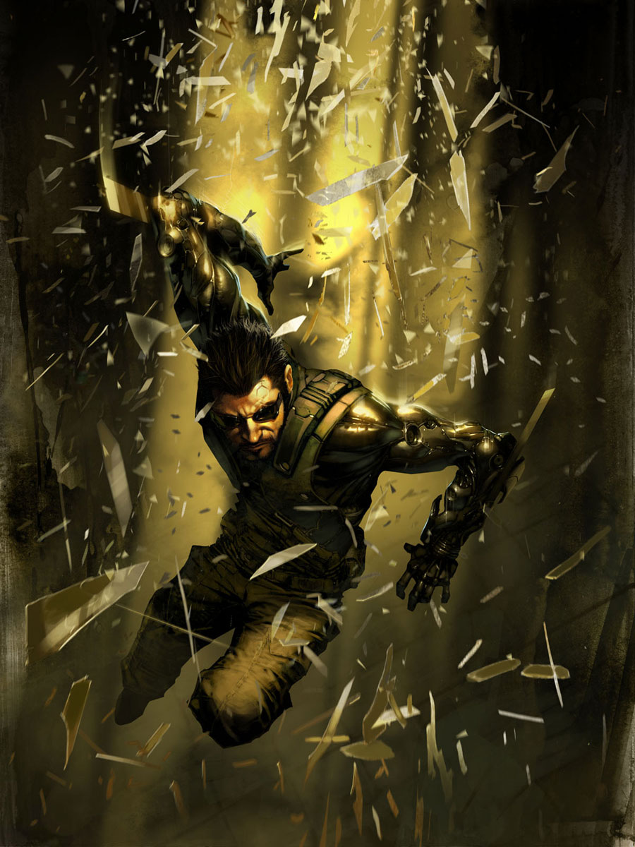 Adam Jensen Art from Deus Ex: Human Revolution