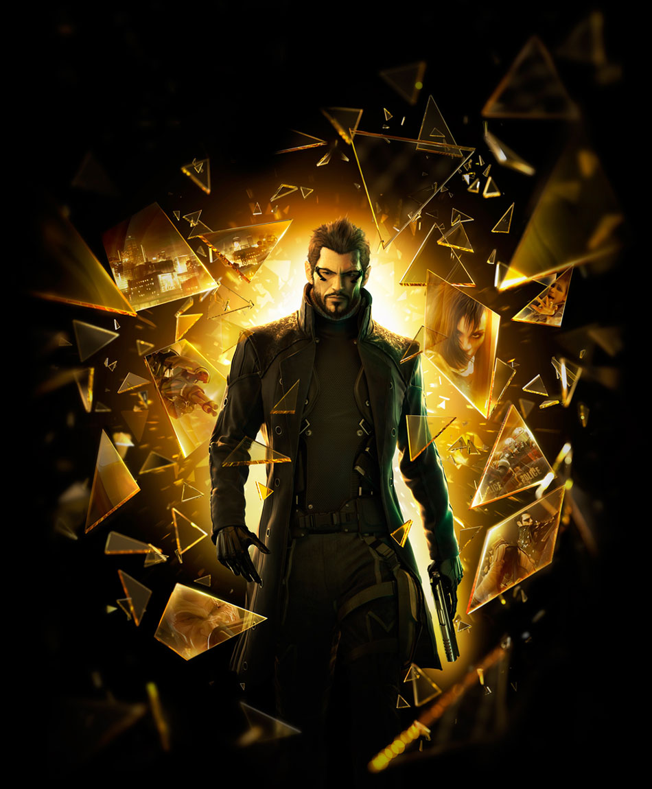 Adam Jensen Art from Deus Ex: Human Revolution