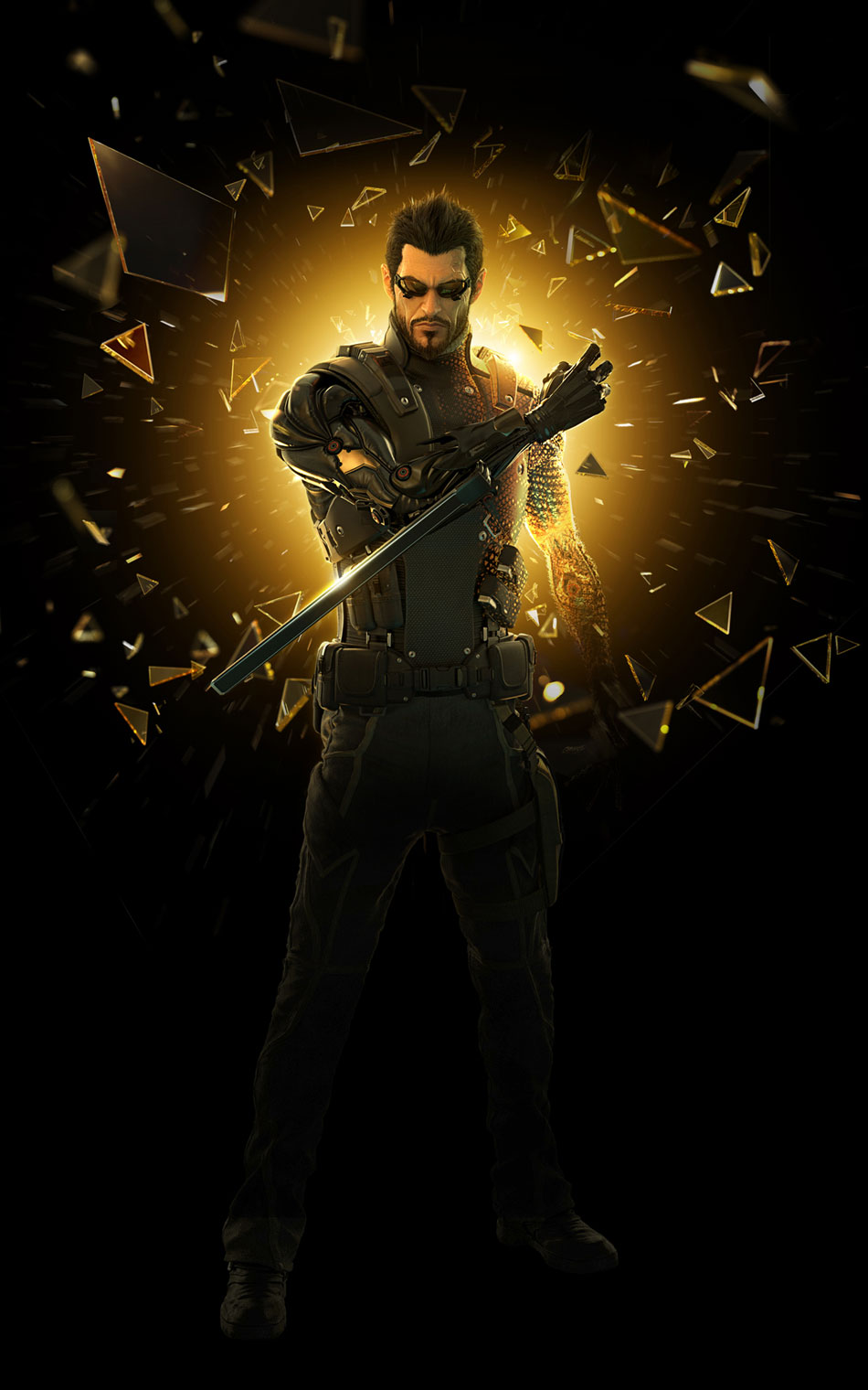 Adam Jensen Art from Deus Ex: Human Revolution