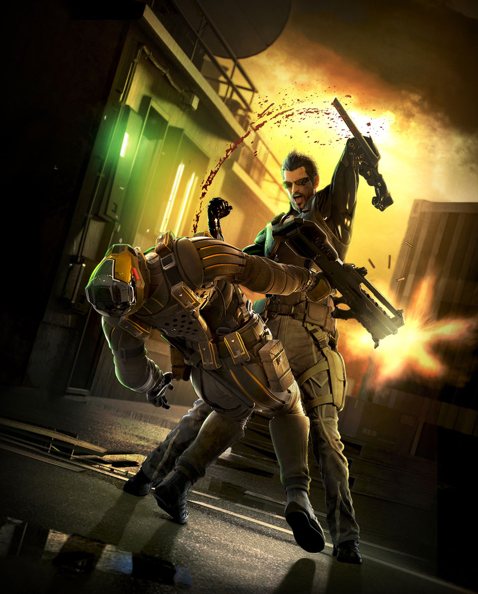 Adam Jensen Art from Deus Ex: Human Revolution