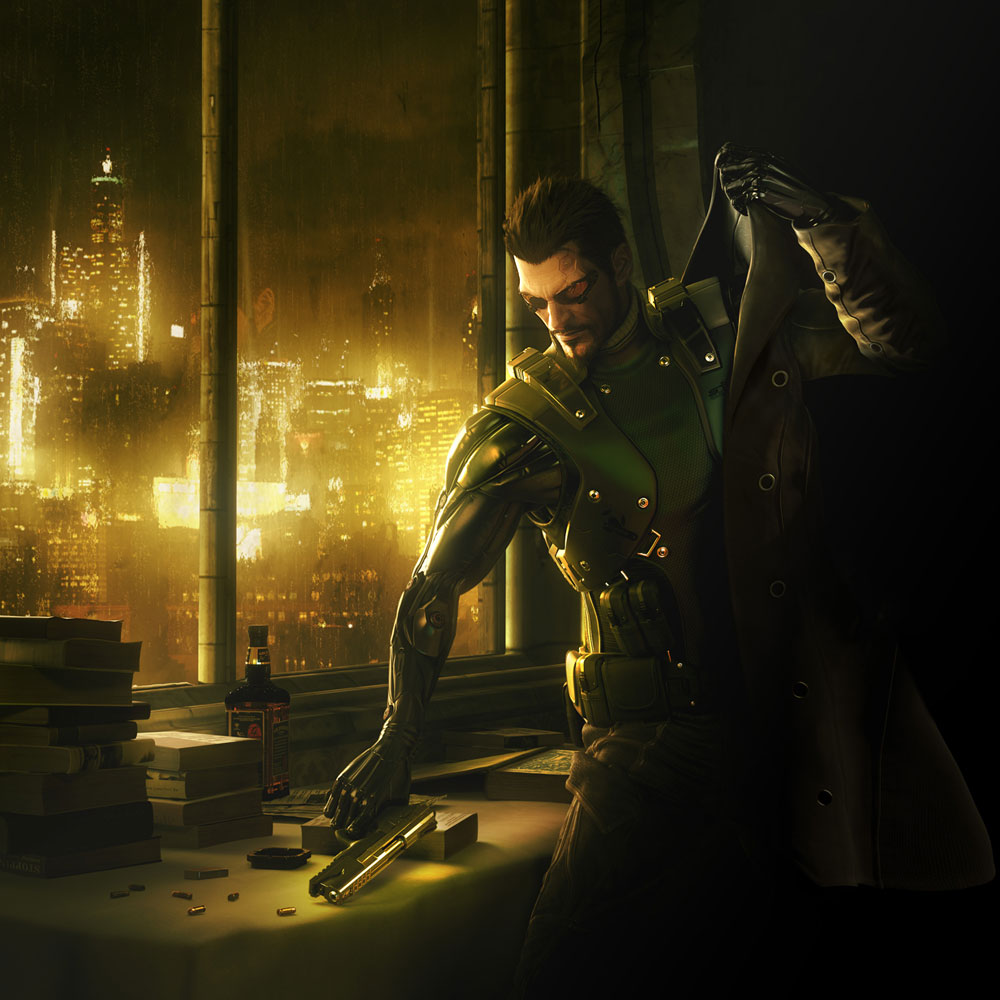 Adam Jensen Art from Deus Ex: Human Revolution