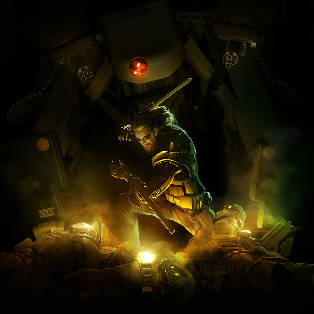 Adam Jensen Art from Deus Ex: Human Revolution