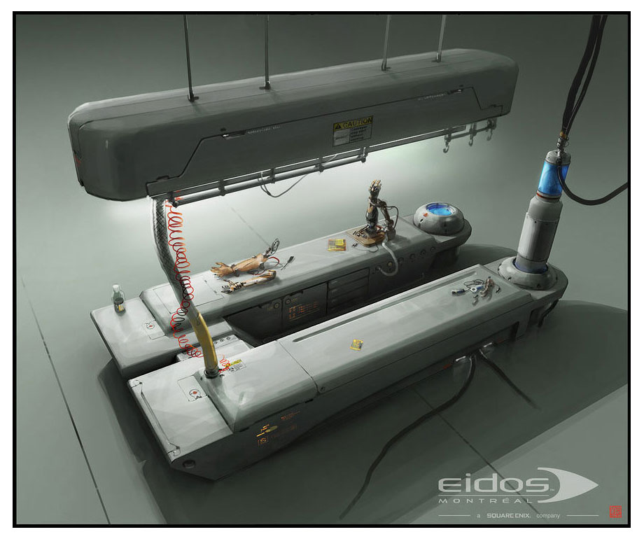 Montreal Modulab & Prosthetics Art from Deus Ex: Human Revolution