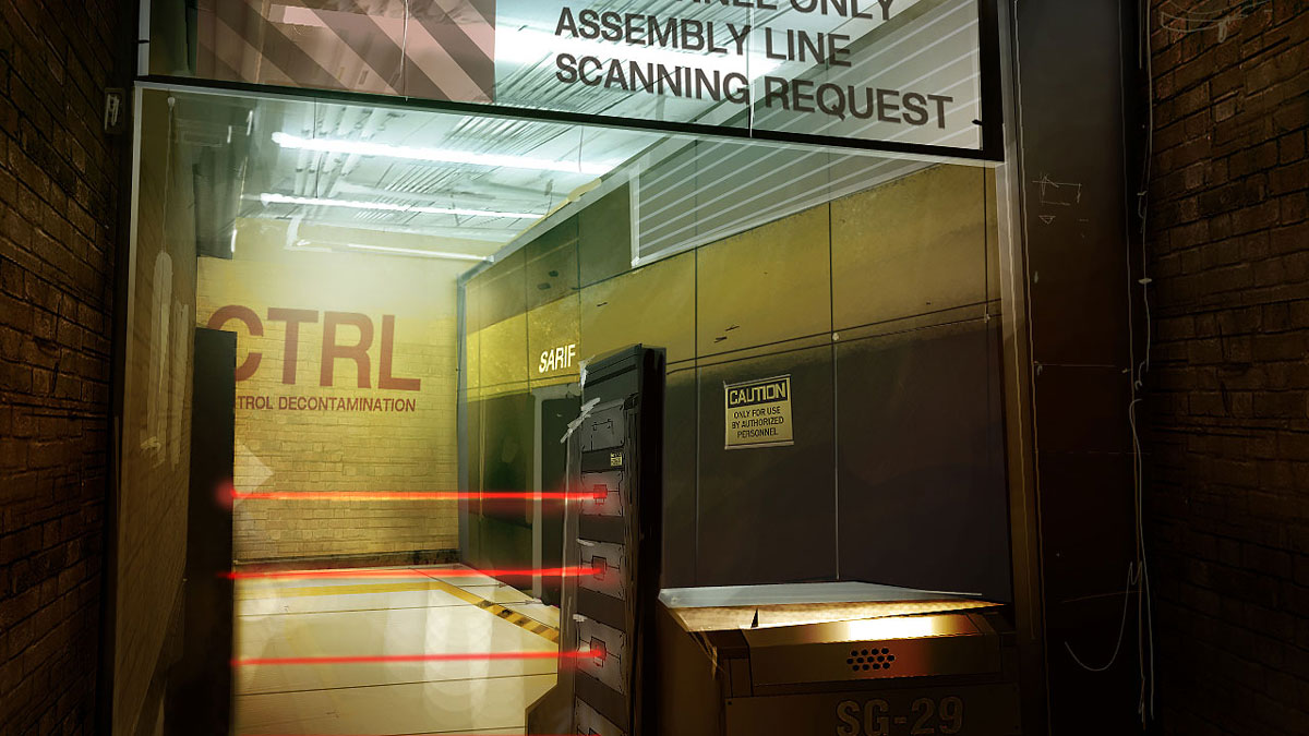 Sarif Decontamination Art from Deus Ex: Human Revolution