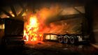 Sarif Truck Burning