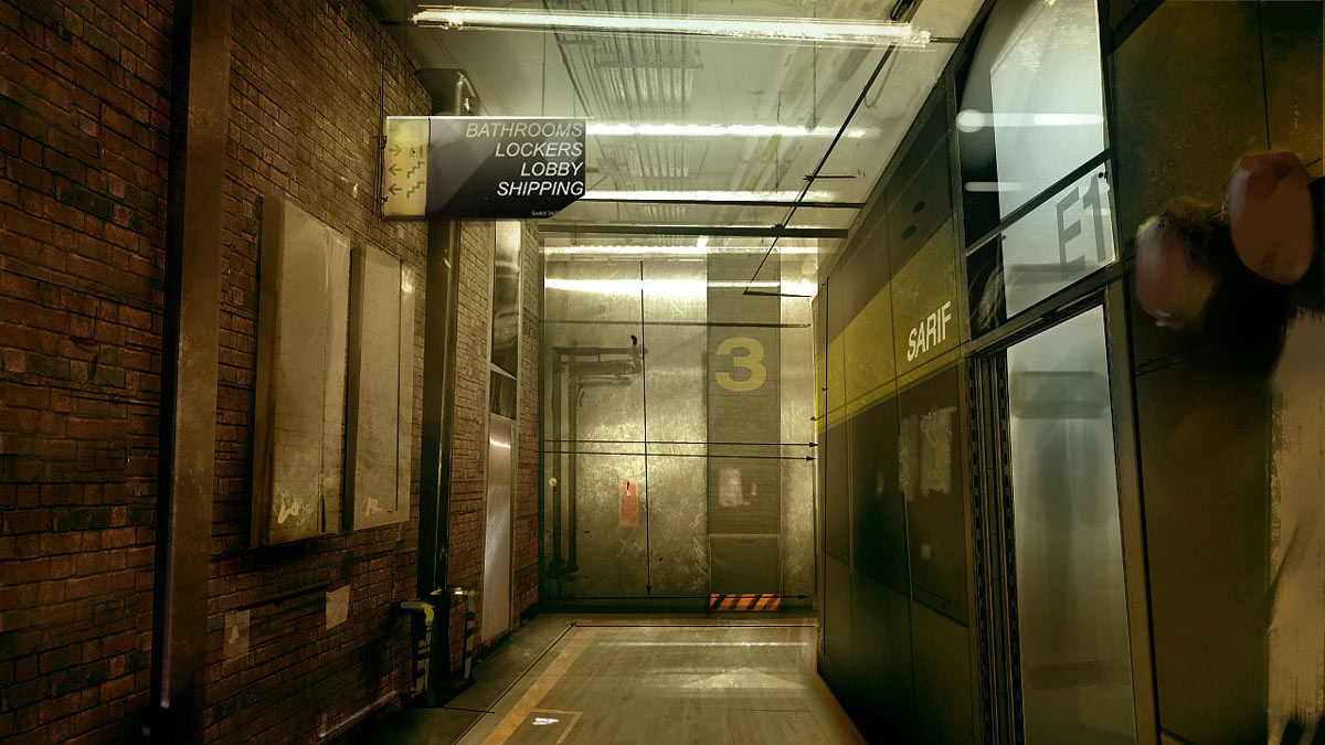 Sarif Worker Zone Art from Deus Ex: Human Revolution