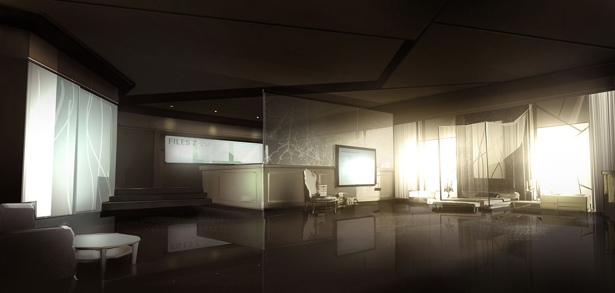 Zhao's Bedroom Art from Deus Ex: Human Revolution