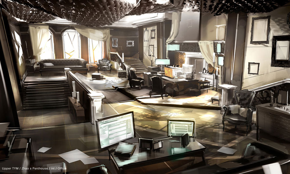 Zhao Penthouse Art from Deus Ex: Human Revolution