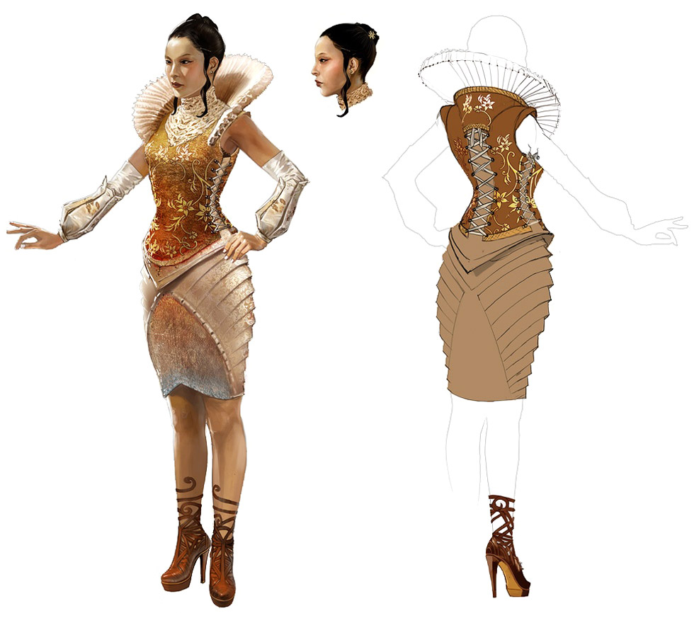 Zhao Yun Ru Art from Deus Ex: Human Revolution