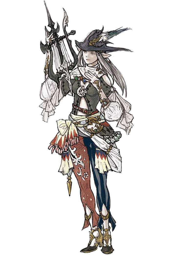 Bard Female Art from Final Fantasy XIV: A Realm Reborn