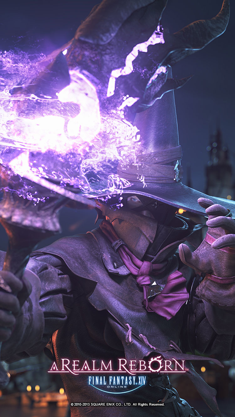 Elezen Black Mage CG Art from Final Fantasy XIV: A Realm Reborn