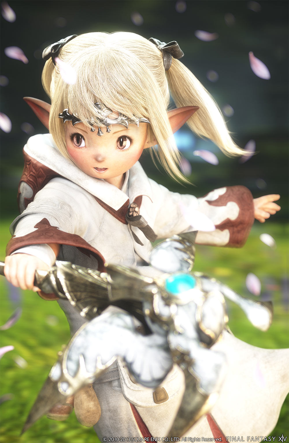 Lalafell White Mage CG Art from Final Fantasy XIV: A Realm Reborn