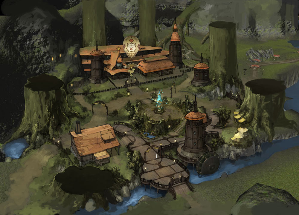 Chocobo Ranch Art from Final Fantasy XIV: A Realm Reborn