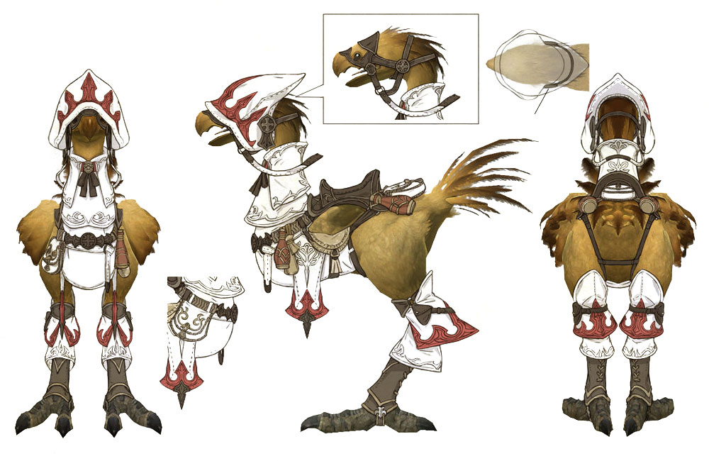 Chocobo White Mage Art from Final Fantasy XIV: A Realm Reborn