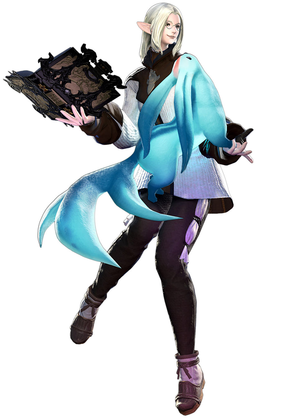 Elezen Arcanist Art from Final Fantasy XIV: A Realm Reborn