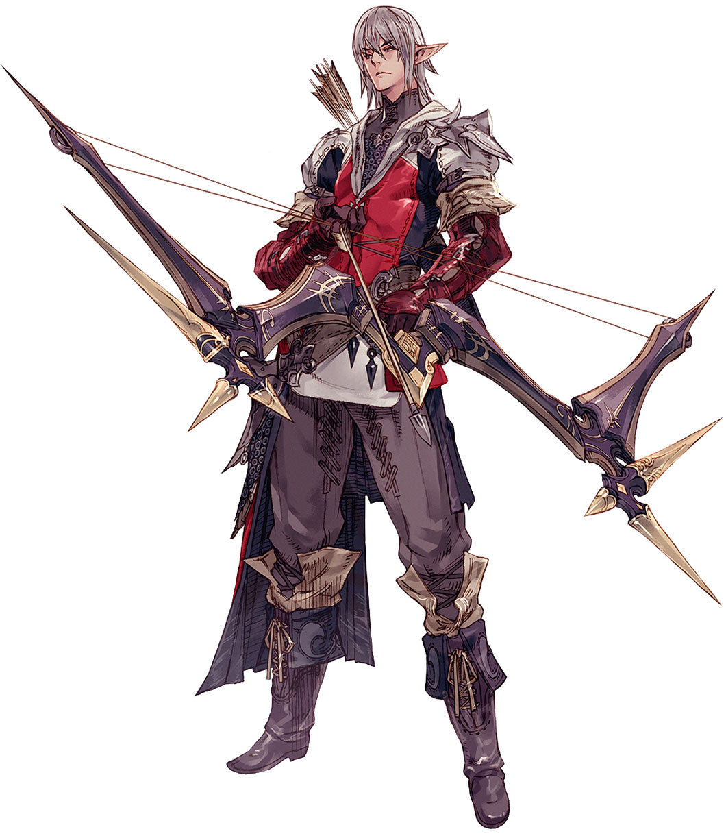 Elezen Male Archer Art from Final Fantasy XIV: A Realm Reborn