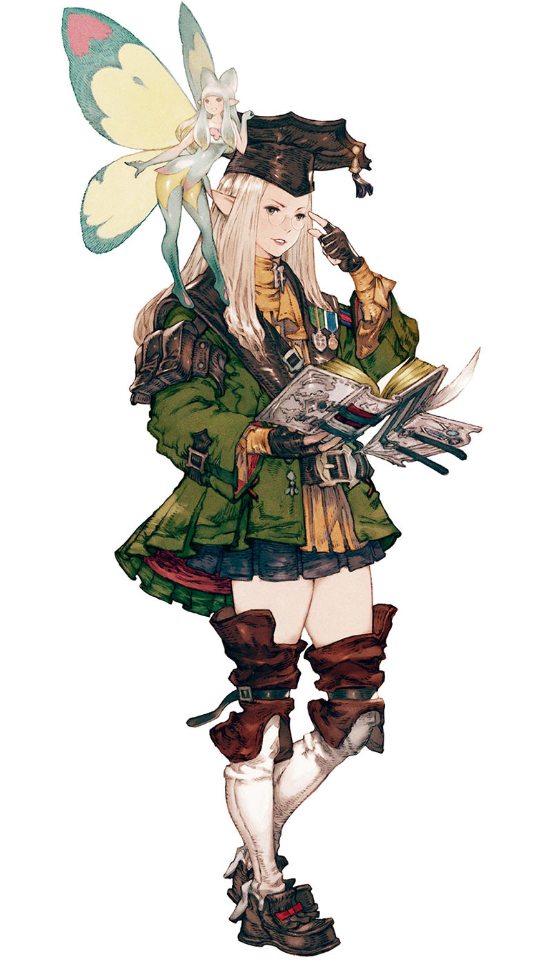 Elezen Scholar Art from Final Fantasy XIV: A Realm Reborn