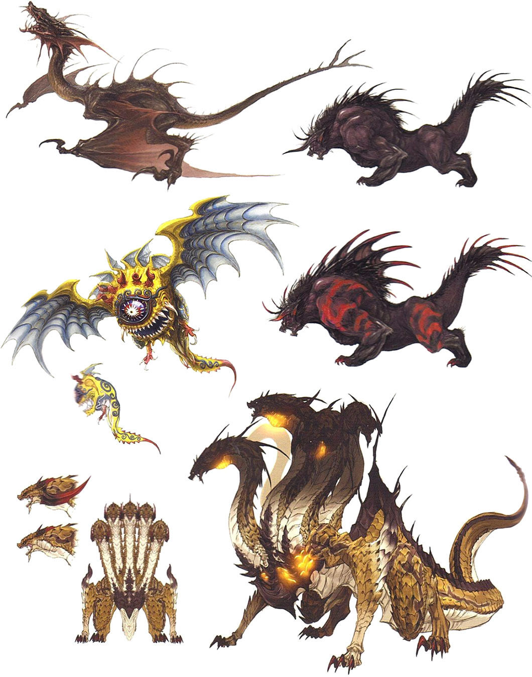 Enemies Art from Final Fantasy XIV: A Realm Reborn