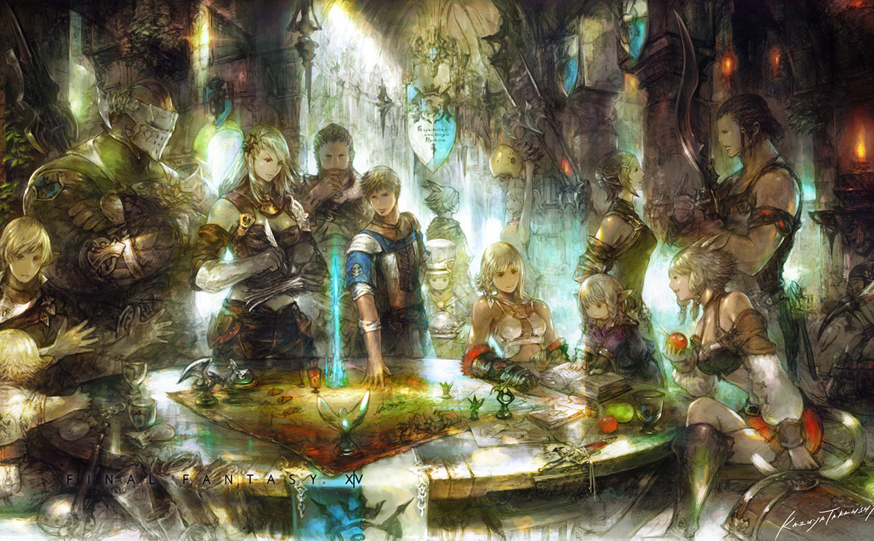 Free Company Meeting Art from Final Fantasy XIV: A Realm Reborn