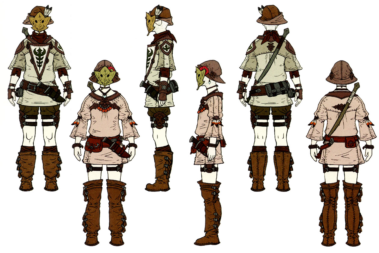 Gridania Citizens Art from Final Fantasy XIV: A Realm Reborn