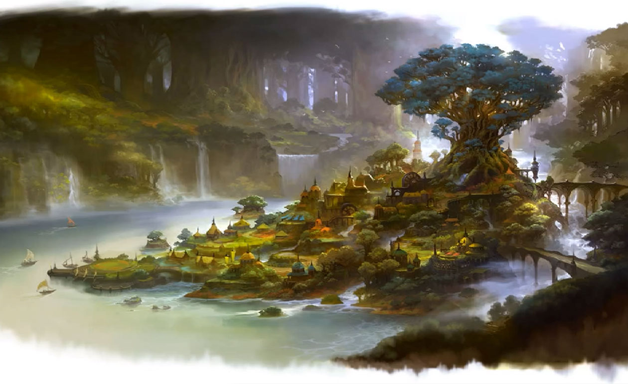 Gridania Lavender Beds Housing Art from Final Fantasy XIV: A Realm Reborn