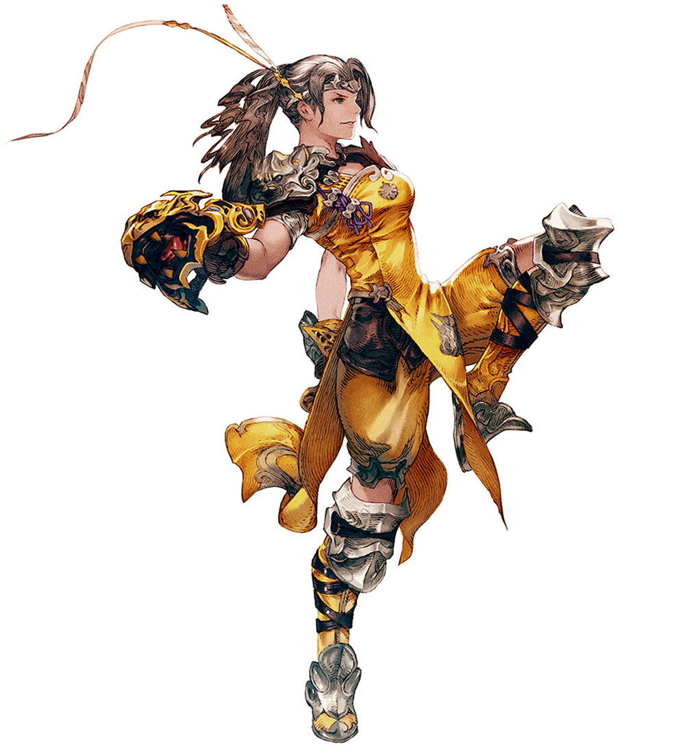 Hyur Monk Art from Final Fantasy XIV: A Realm Reborn