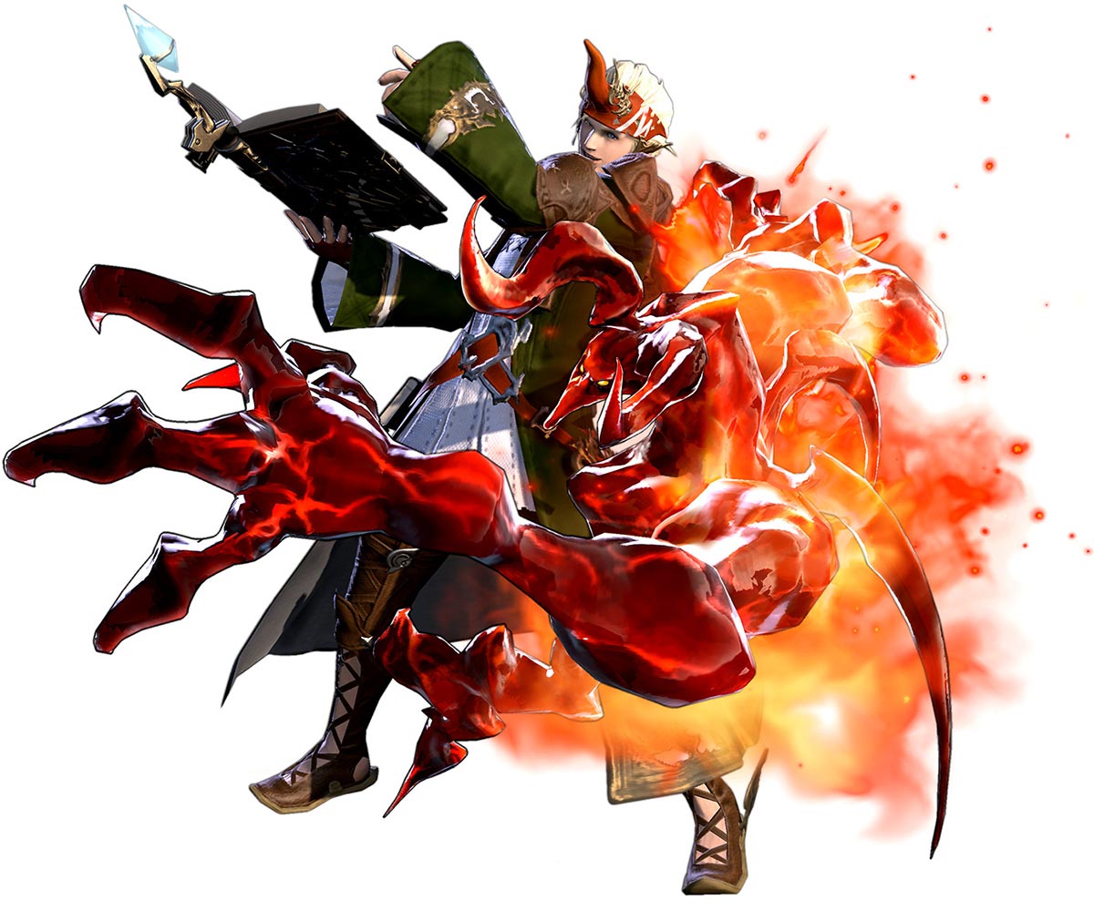 Hyur Summoner Art from Final Fantasy XIV: A Realm Reborn