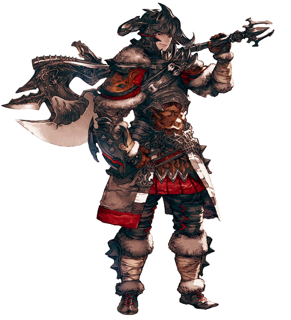 Hyur Warrior Art from Final Fantasy XIV: A Realm Reborn