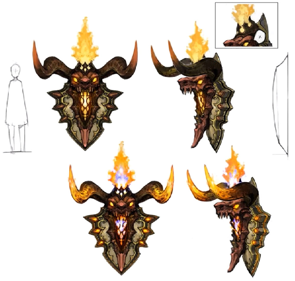 Ifrit Trophy Art from Final Fantasy XIV: A Realm Reborn